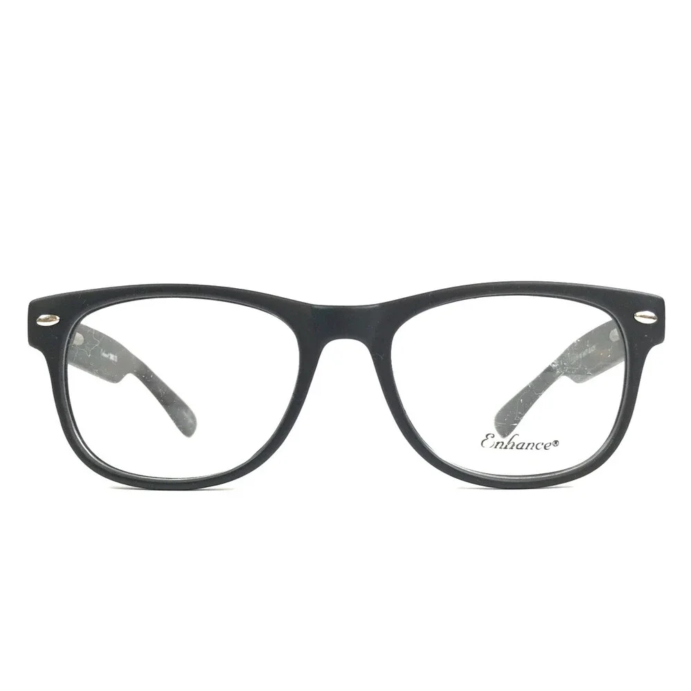 Enhance Eyeglasses Frames 3982 MATT BLACK Square Full Rim 52-18-145